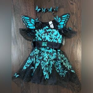 Girls Butterfly Fairy Halloween Costume Size Medium